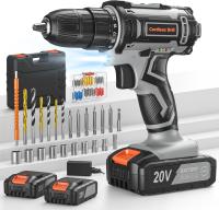 Taladro Atornillador Batería 20V, FAHEFANA. Accesorios 89 Piezas