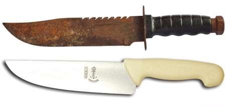 rusty knife