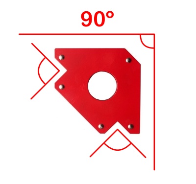 Magnetic square 90 degrees