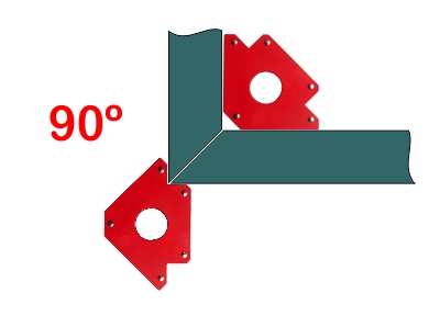 Magnetic square 90 degrees