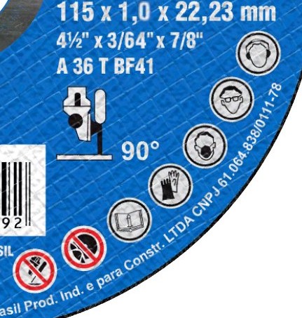 abrasive disc safety icons