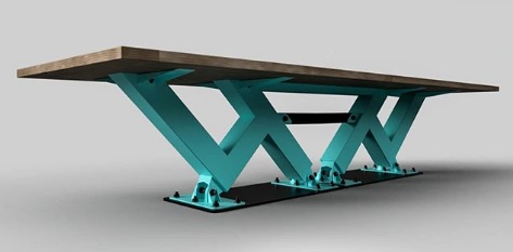 Pivot conference table