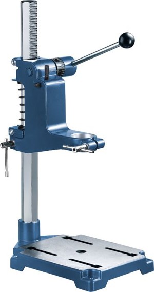 blue drill stand