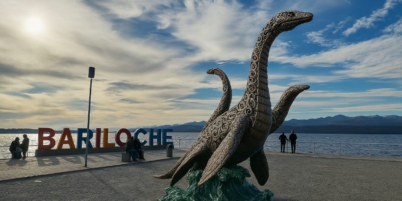 A giant iron Nahuelito in Bariloche