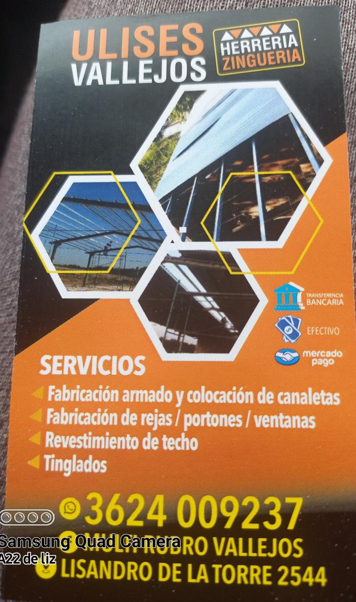 Herreria y zingueria de Ulises Vallejos